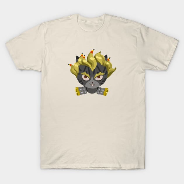 Overwatch Cats Junkrat T-Shirt by DebbieMongrel